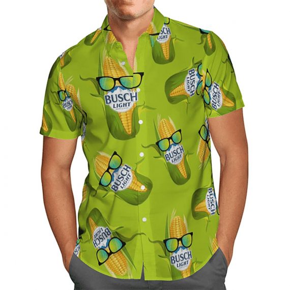 Busch Light Corn Hawaii Graphic Hawaii Casual Shirt Ha66298