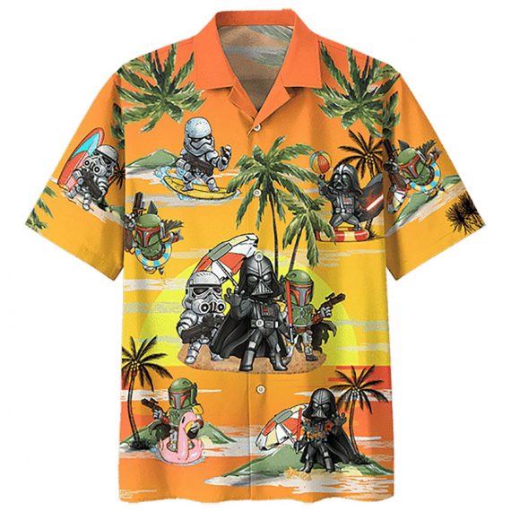 Darth Vader Boba Fett Stormtrooper Hawaii Graphic Hawaii Casual Shirt Ha84632