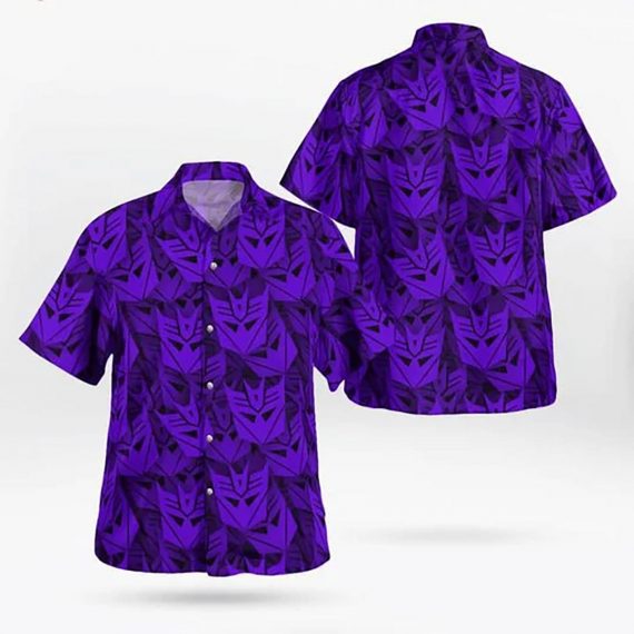 Decepticon Transformer Hawaii Graphic Hawaii Casual Shirt Ha28385