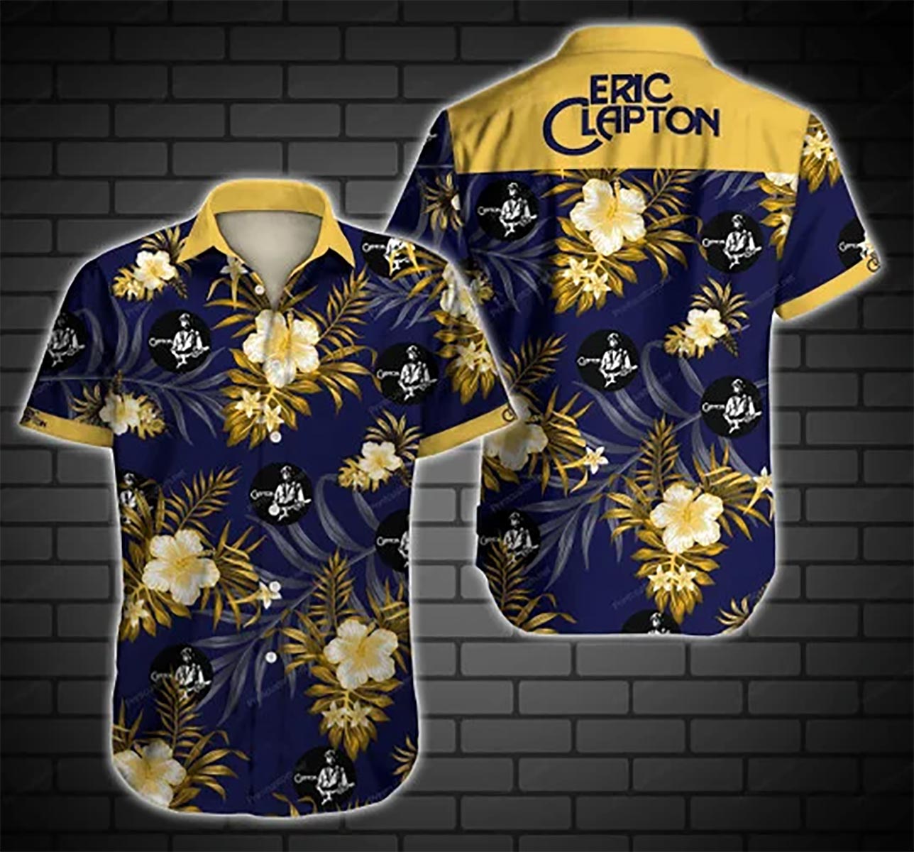 Eric Clapton Hawaii Graphic Hawaii Casual Shirt Ha20414