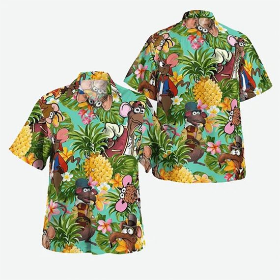 Rizzo The Rat Muppet Tropical Hawaii Graphic Hawaii Casual Shirt Ha100838