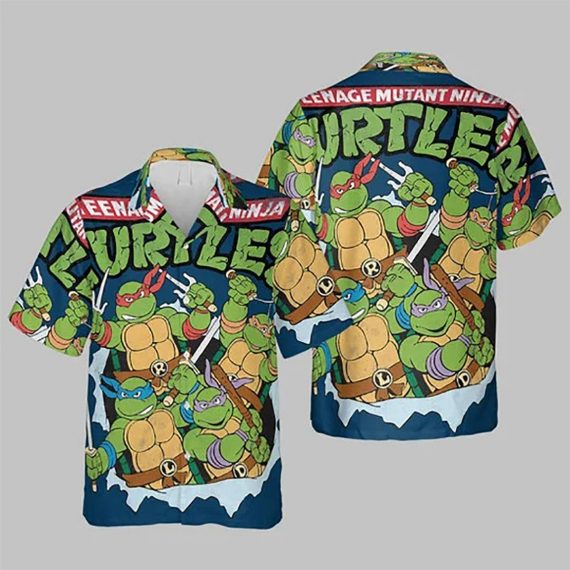 Teenage Mutant Ninja Turtles Break Through Style Hawaii Graphic Hawaii Casual Shirt Ha65806